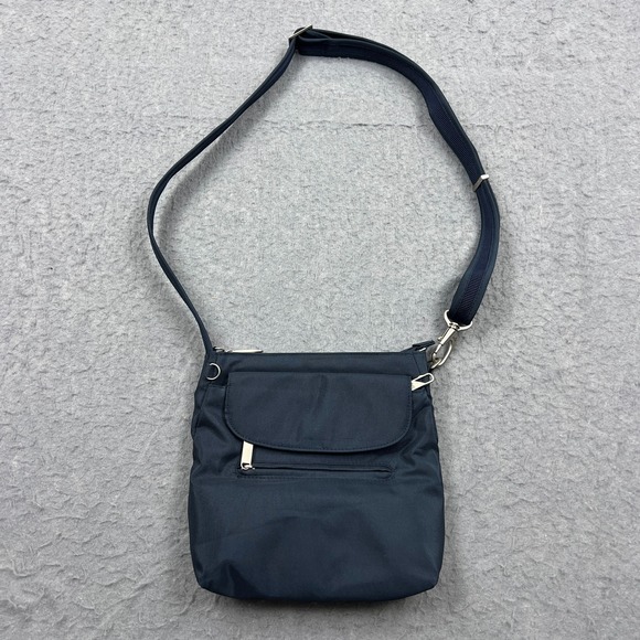 Travelon Handbags - Travelon Anti-Theft Classic Mini Shoulder Bag Midnight Crossbody Purse RFID Zip